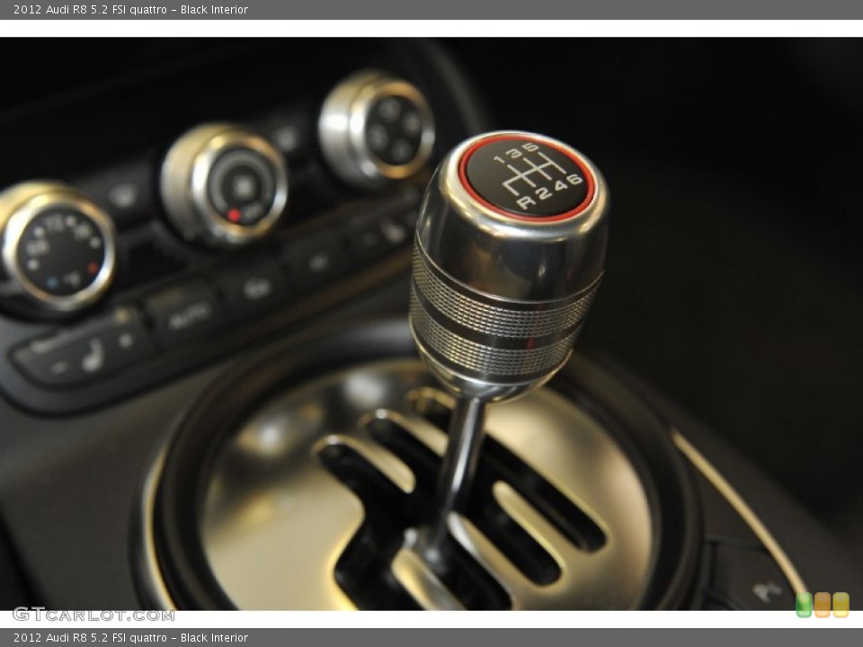 Black Interior Transmission for the 2012 Audi R8 5.2 FSI quattro #52997812