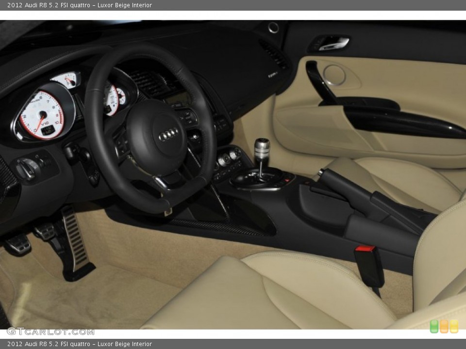 Luxor Beige Interior Photo for the 2012 Audi R8 5.2 FSI quattro #52998145