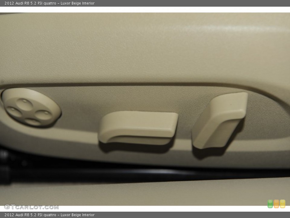 Luxor Beige Interior Controls for the 2012 Audi R8 5.2 FSI quattro #52998175