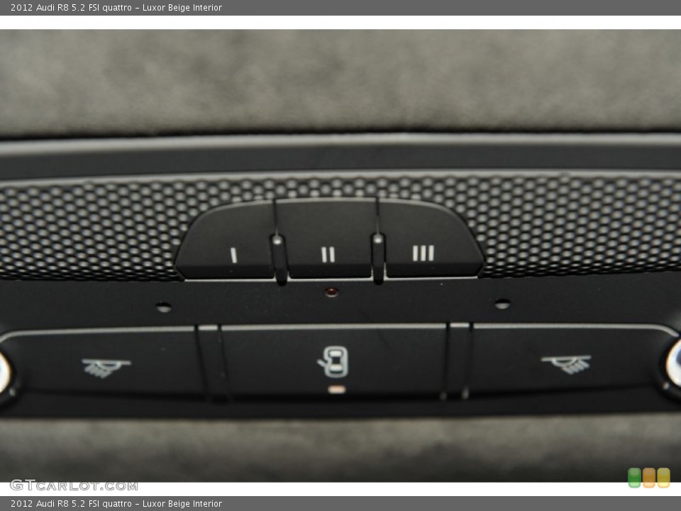 Luxor Beige Interior Controls for the 2012 Audi R8 5.2 FSI quattro #52998214