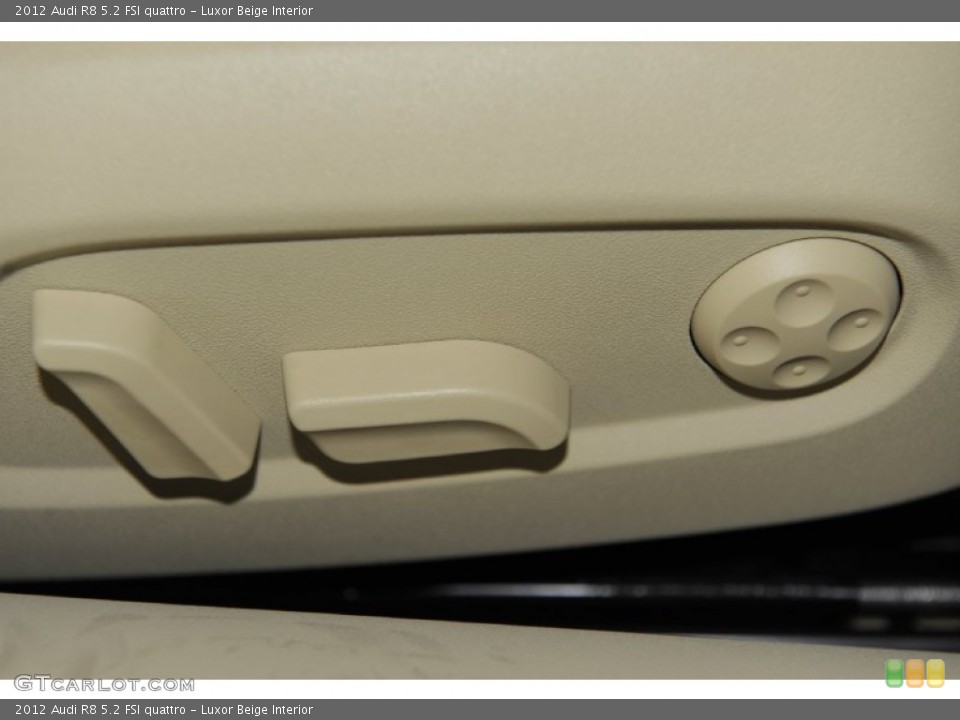 Luxor Beige Interior Controls for the 2012 Audi R8 5.2 FSI quattro #52998430