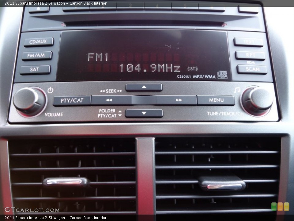 Carbon Black Interior Audio System for the 2011 Subaru Impreza 2.5i Wagon #53001049