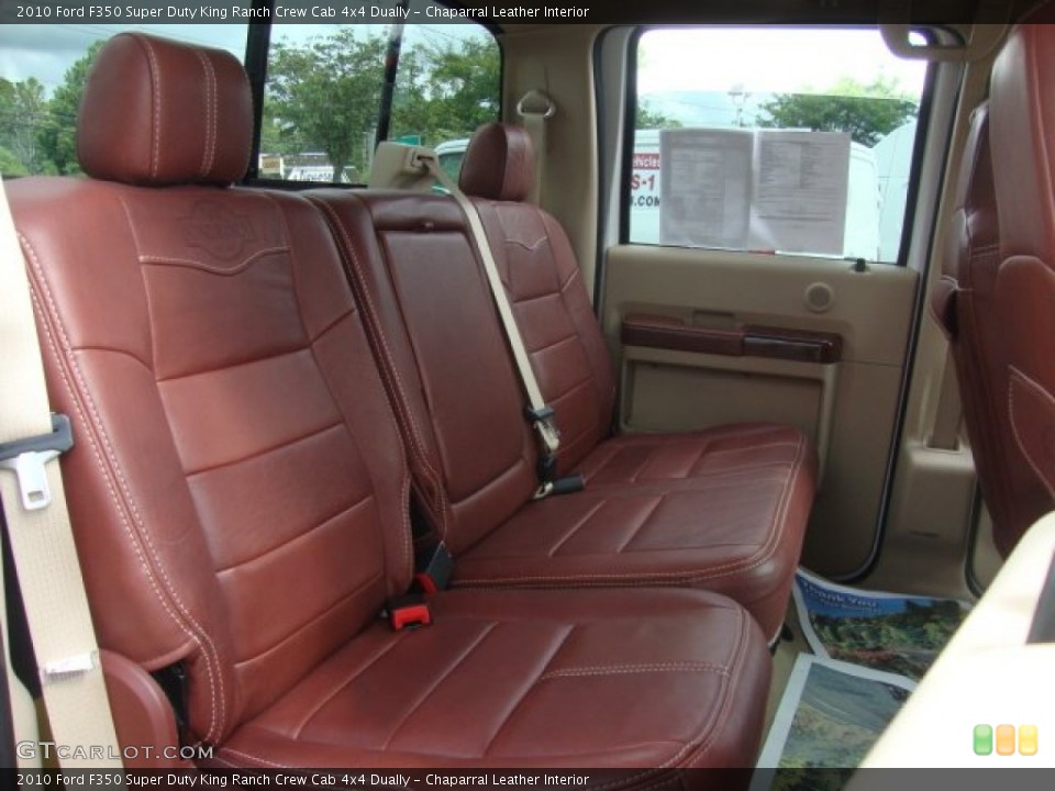Chaparral Leather Interior Photo for the 2010 Ford F350 Super Duty King Ranch Crew Cab 4x4 Dually #53002438