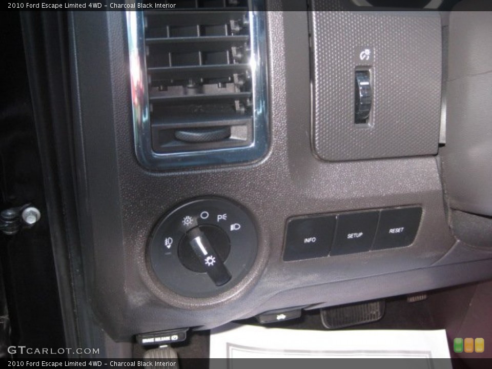 Charcoal Black Interior Controls for the 2010 Ford Escape Limited 4WD #53003521