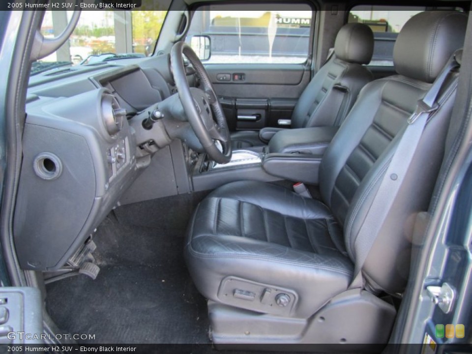 Ebony Black Interior Photo for the 2005 Hummer H2 SUV #53003734