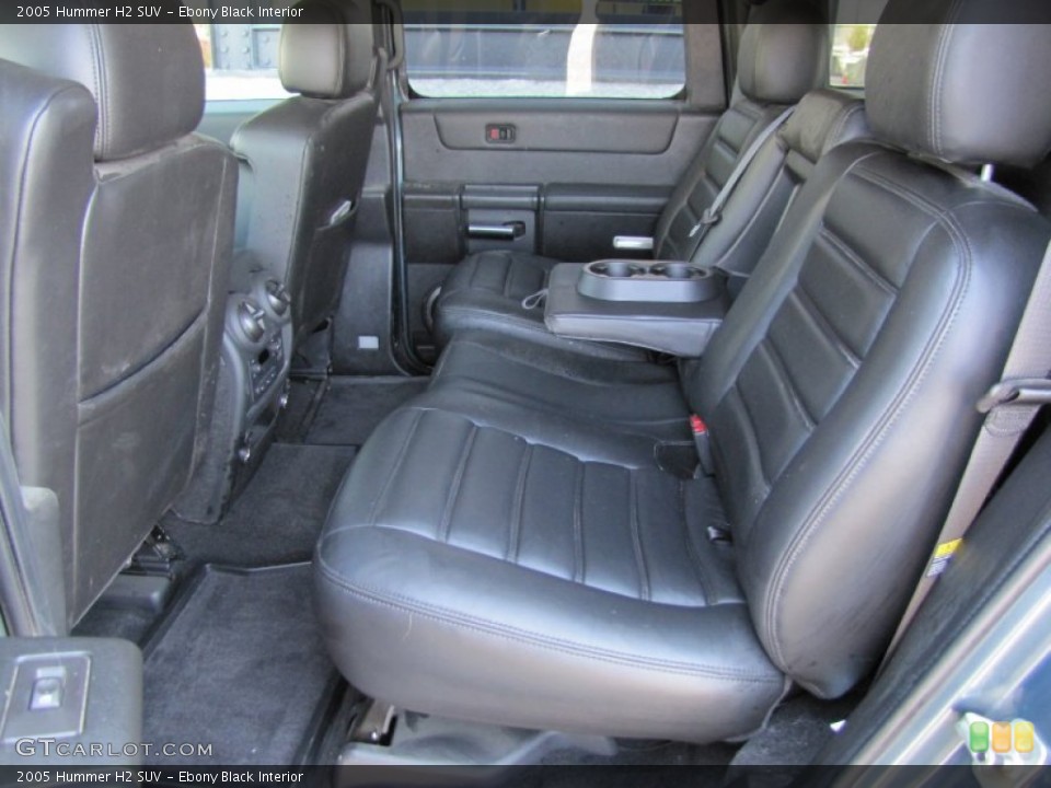 Ebony Black Interior Photo for the 2005 Hummer H2 SUV #53003860