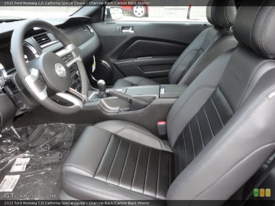 Charcoal Black/Carbon Black Interior Photo for the 2012 Ford Mustang C/S California Special Coupe #53004028