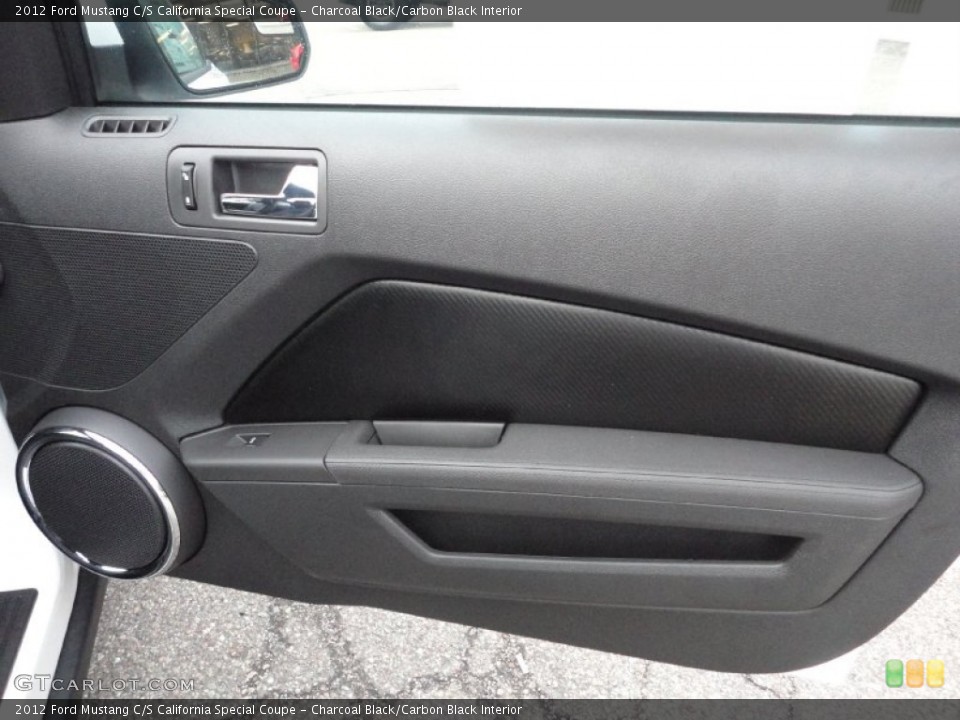 Charcoal Black/Carbon Black Interior Door Panel for the 2012 Ford Mustang C/S California Special Coupe #53004052
