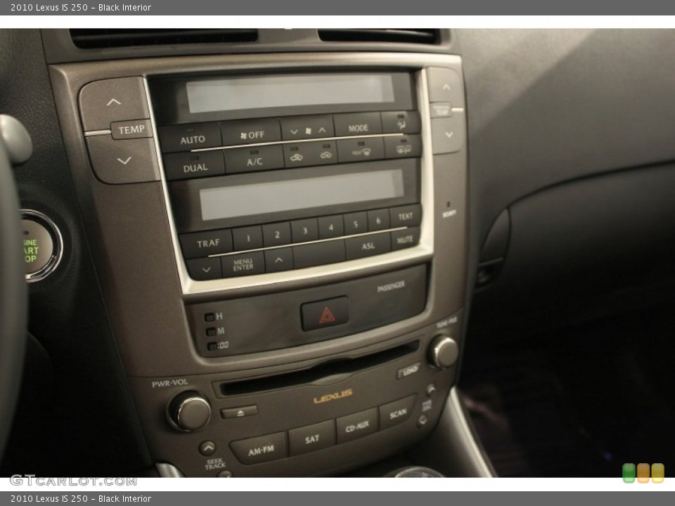 Black Interior Controls for the 2010 Lexus IS 250 #53005928