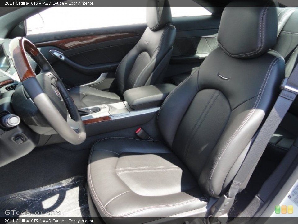 Ebony Interior Photo for the 2011 Cadillac CTS 4 AWD Coupe #53006537