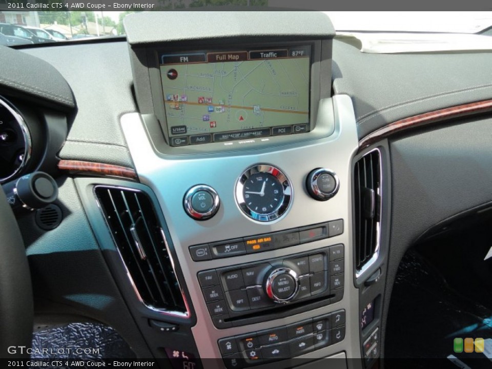 Ebony Interior Navigation for the 2011 Cadillac CTS 4 AWD Coupe #53006651