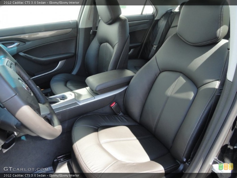 Ebony/Ebony Interior Photo for the 2012 Cadillac CTS 3.0 Sedan #53007185