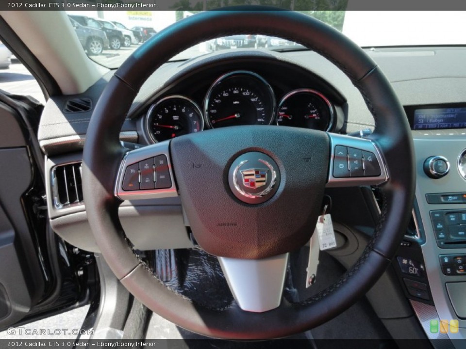 Ebony/Ebony Interior Steering Wheel for the 2012 Cadillac CTS 3.0 Sedan #53007251