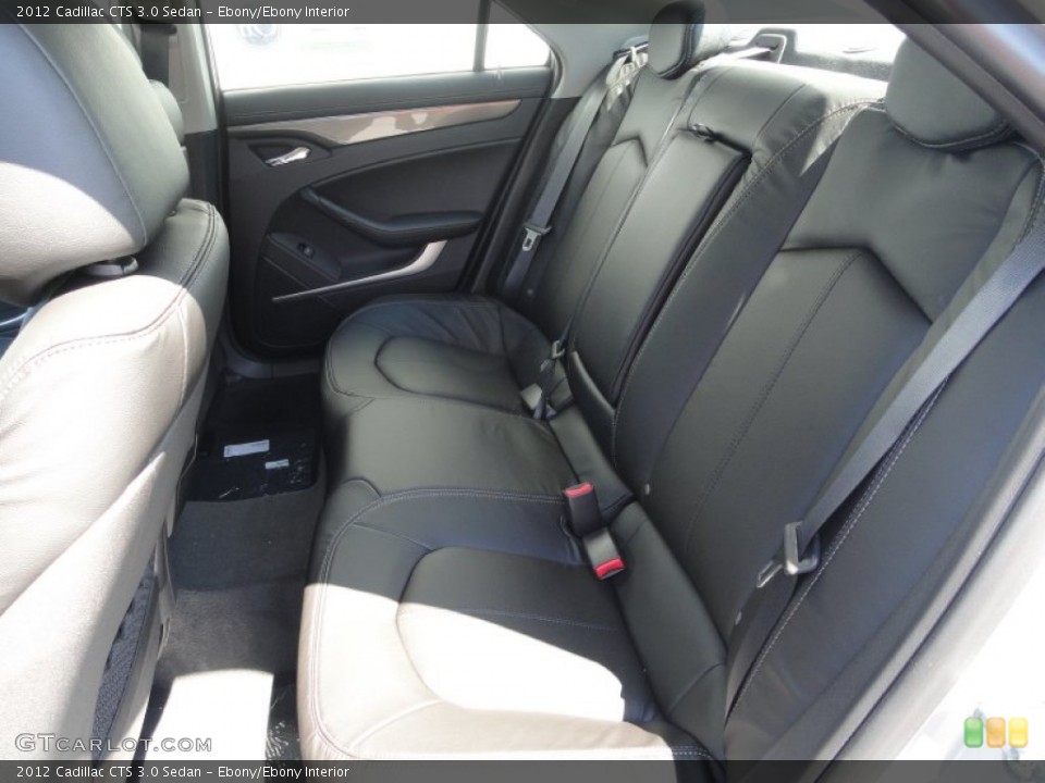 Ebony/Ebony Interior Photo for the 2012 Cadillac CTS 3.0 Sedan #53007452