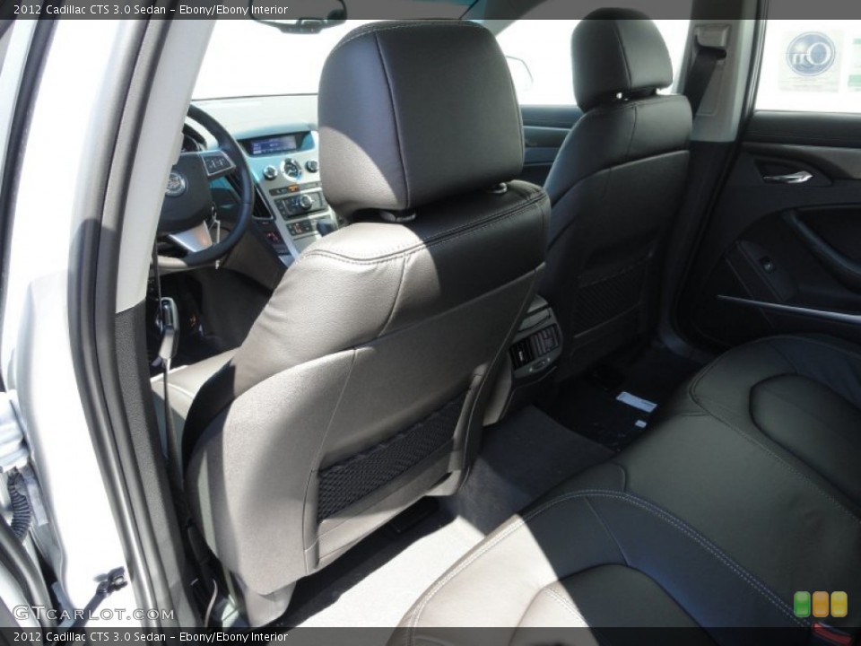 Ebony/Ebony Interior Photo for the 2012 Cadillac CTS 3.0 Sedan #53007464