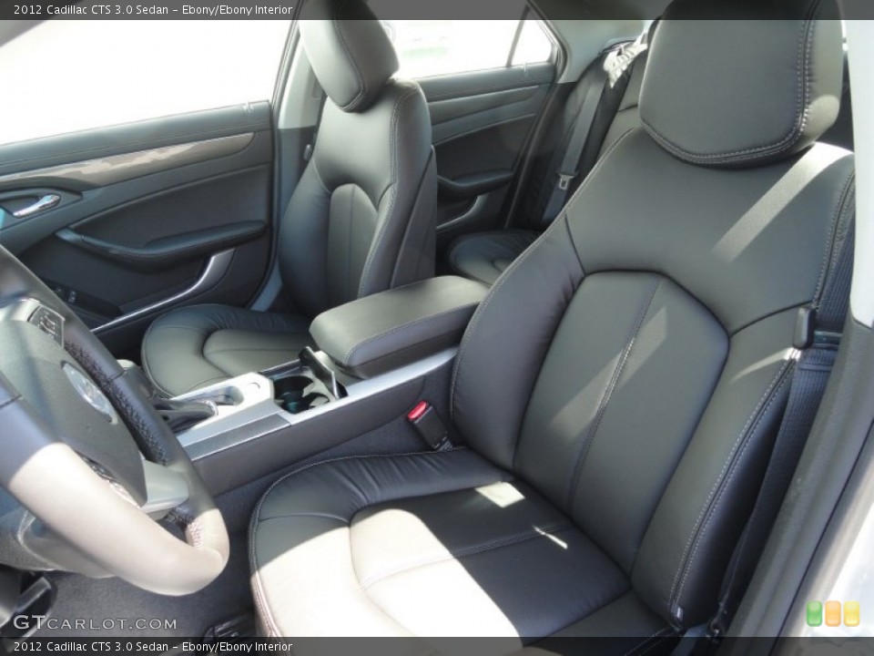 Ebony/Ebony Interior Photo for the 2012 Cadillac CTS 3.0 Sedan #53007494