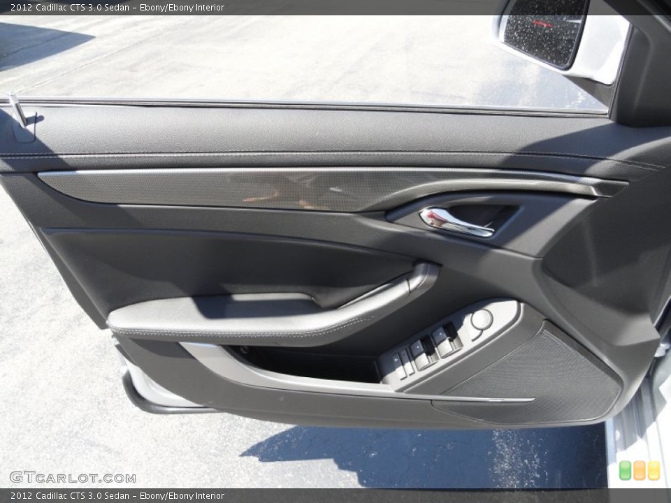 Ebony/Ebony Interior Door Panel for the 2012 Cadillac CTS 3.0 Sedan #53007509