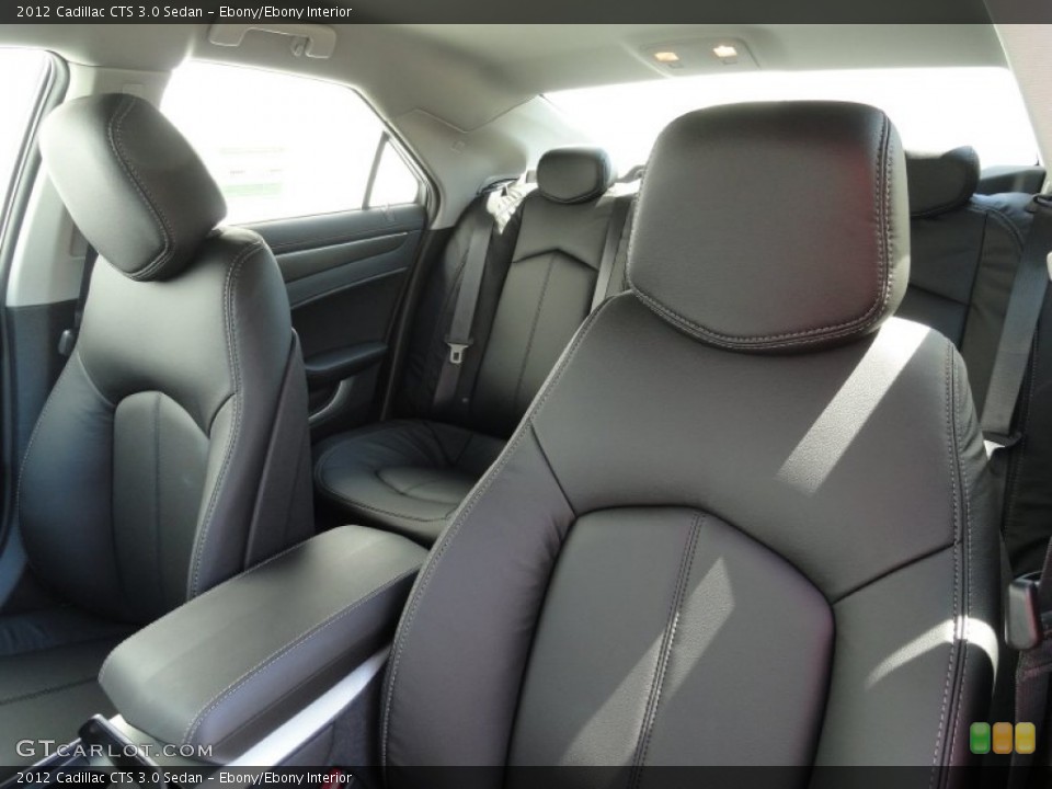 Ebony/Ebony Interior Photo for the 2012 Cadillac CTS 3.0 Sedan #53007566