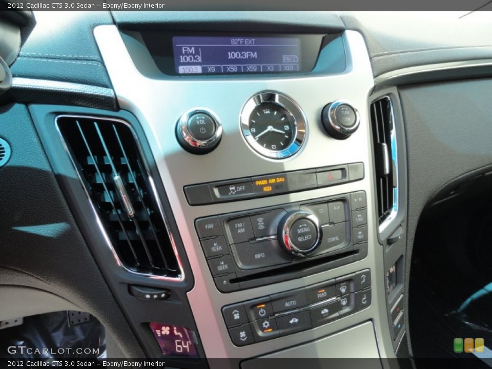 Ebony/Ebony Interior Controls for the 2012 Cadillac CTS 3.0 Sedan #53007620