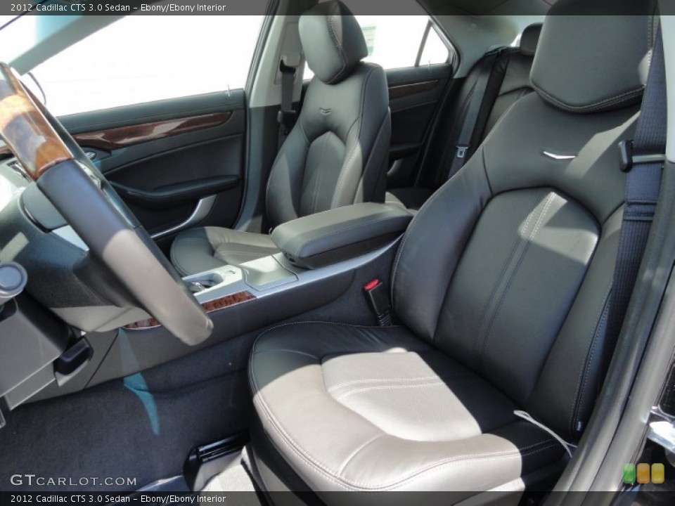 Ebony/Ebony Interior Photo for the 2012 Cadillac CTS 3.0 Sedan #53007824