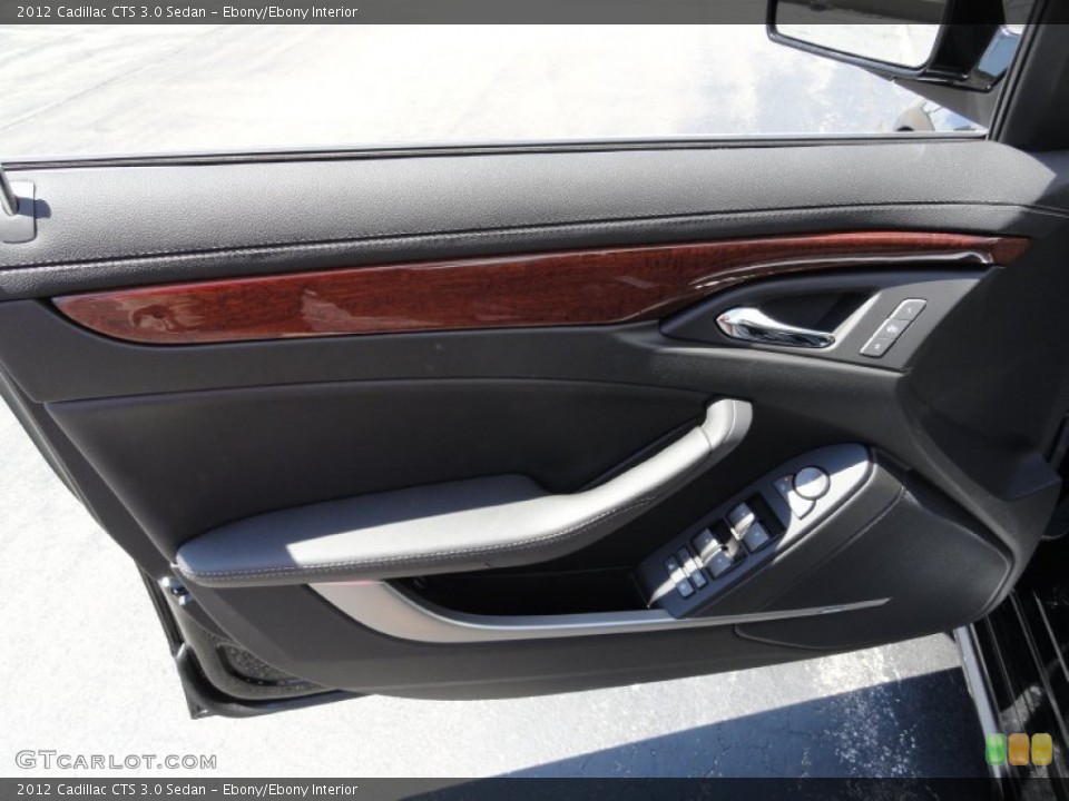 Ebony/Ebony Interior Door Panel for the 2012 Cadillac CTS 3.0 Sedan #53007836