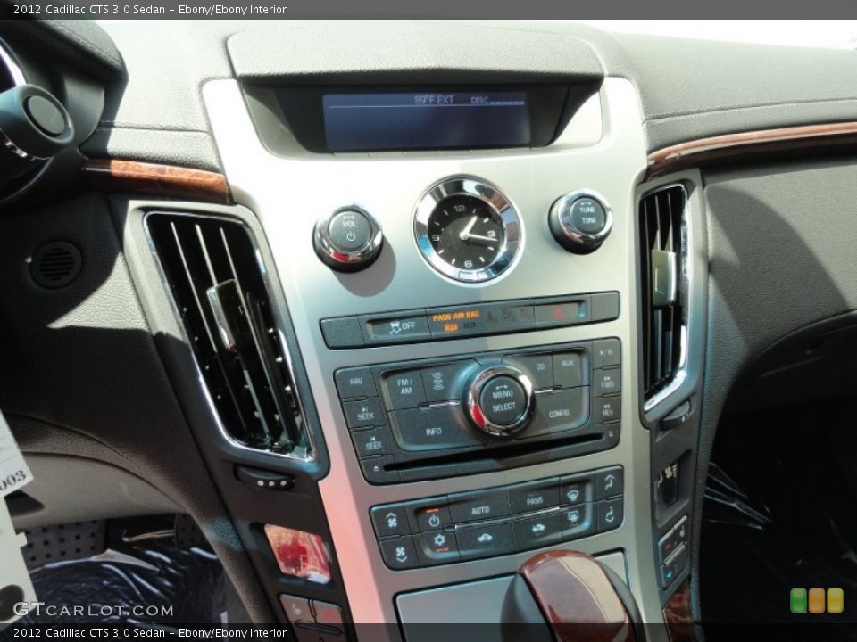 Ebony/Ebony Interior Controls for the 2012 Cadillac CTS 3.0 Sedan #53007908