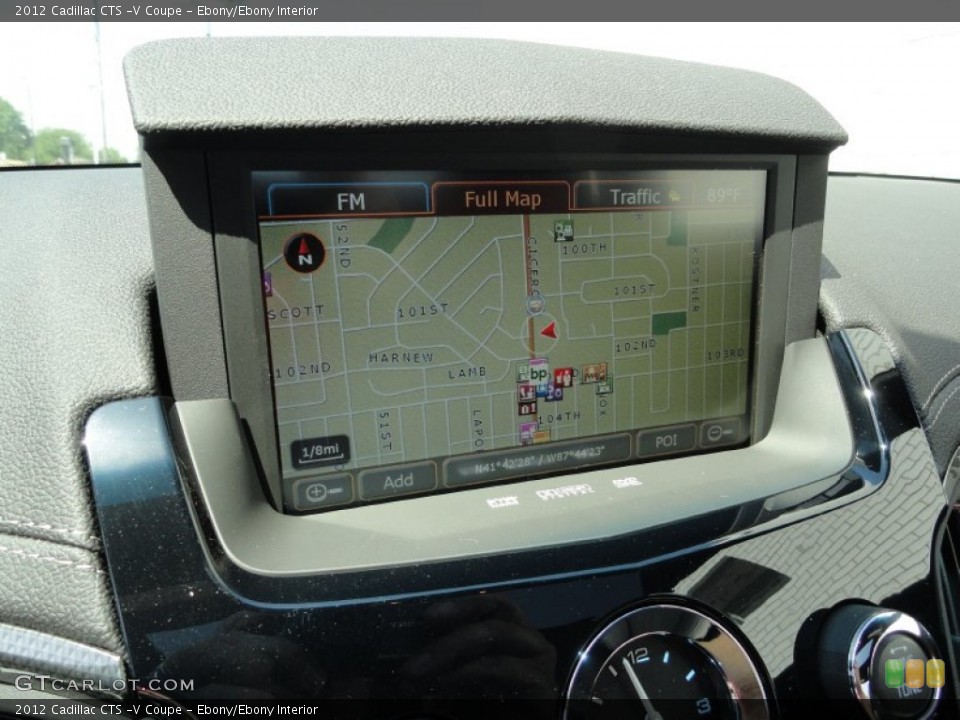 Ebony/Ebony Interior Navigation for the 2012 Cadillac CTS -V Coupe #53008302