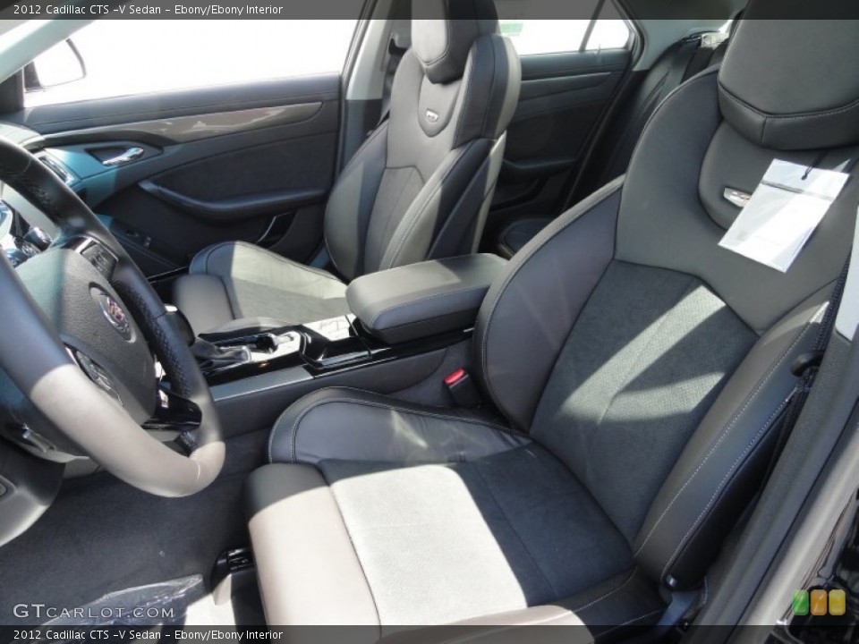 Ebony/Ebony Interior Photo for the 2012 Cadillac CTS -V Sedan #53008487