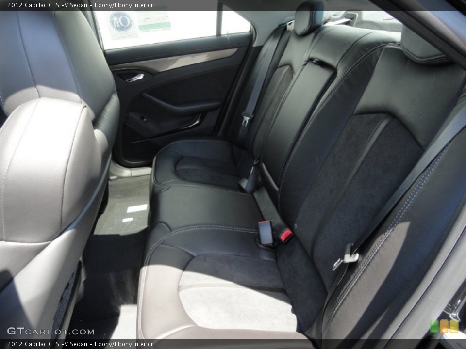 Ebony/Ebony Interior Photo for the 2012 Cadillac CTS -V Sedan #53008559