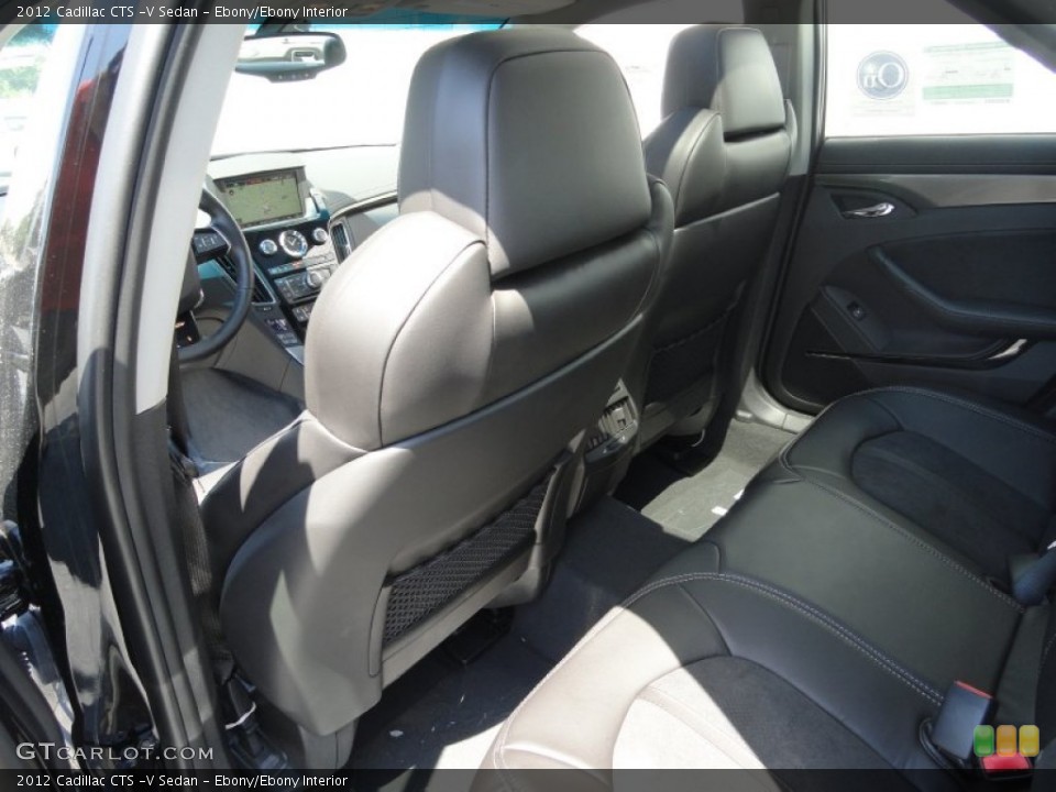 Ebony/Ebony Interior Photo for the 2012 Cadillac CTS -V Sedan #53008574