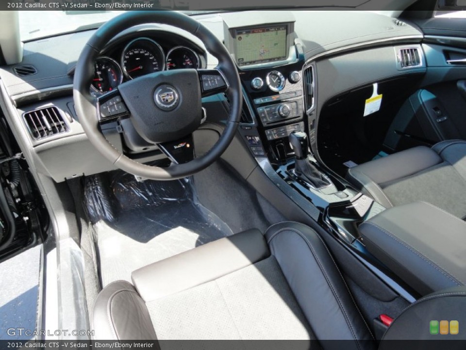 Ebony/Ebony Interior Dashboard for the 2012 Cadillac CTS -V Sedan #53008586