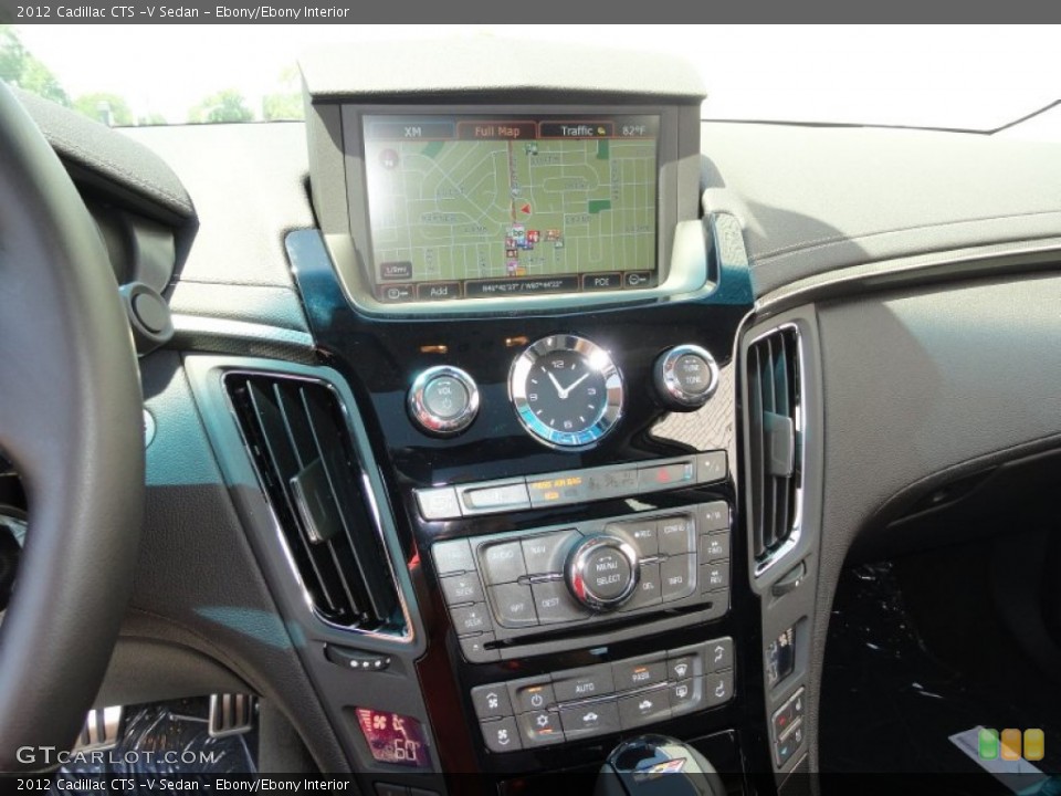 Ebony/Ebony Interior Navigation for the 2012 Cadillac CTS -V Sedan #53008652