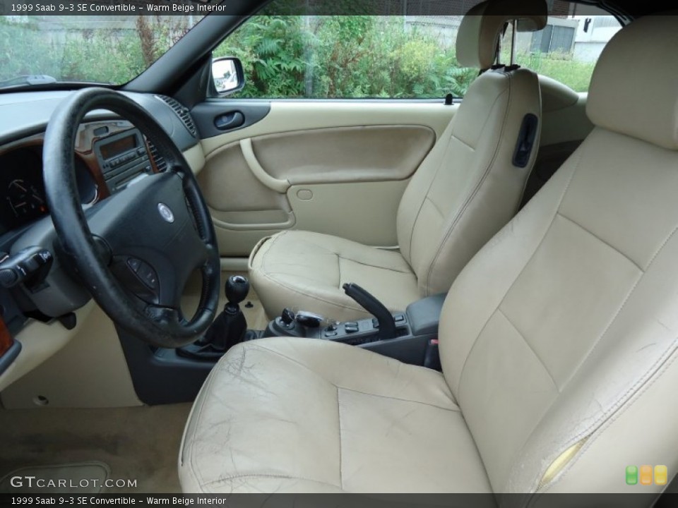 Warm Beige Interior Photo for the 1999 Saab 9-3 SE Convertible #53010170
