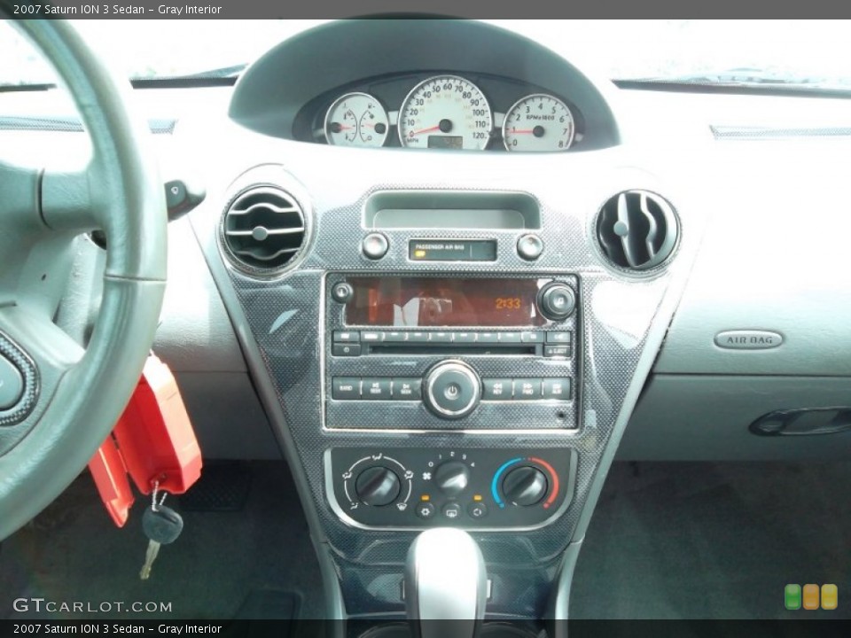 Gray Interior Controls for the 2007 Saturn ION 3 Sedan #53010812