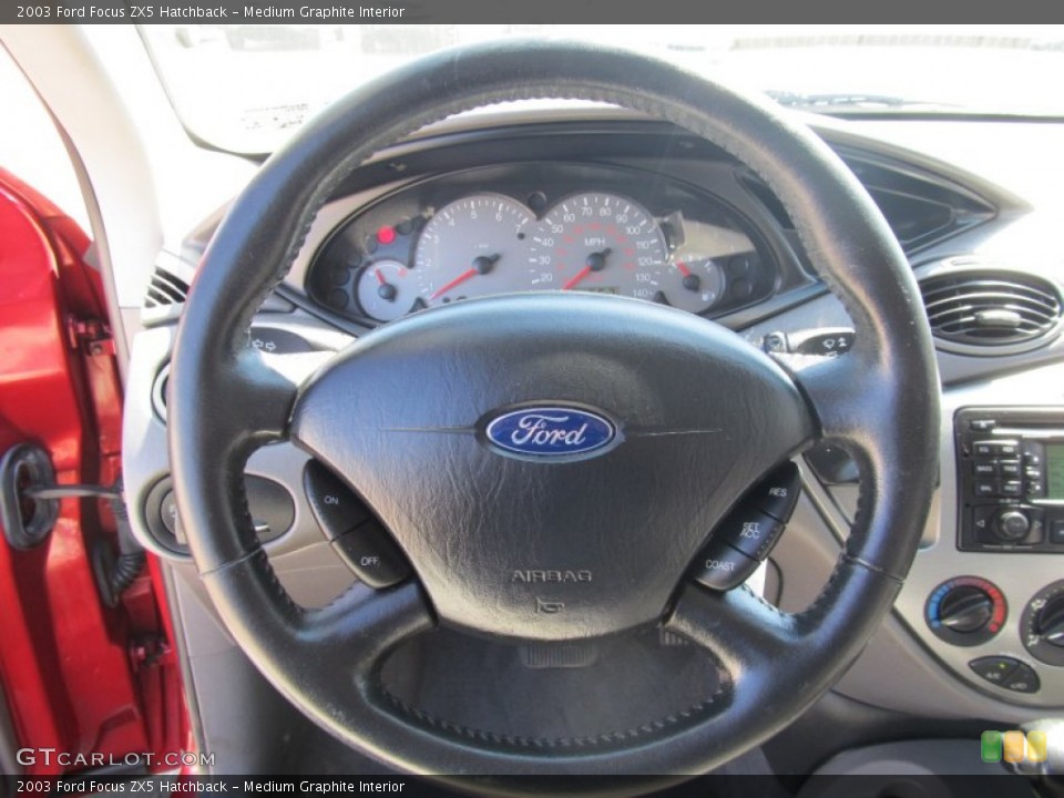 Medium Graphite Interior Steering Wheel for the 2003 Ford Focus ZX5 Hatchback #53019116