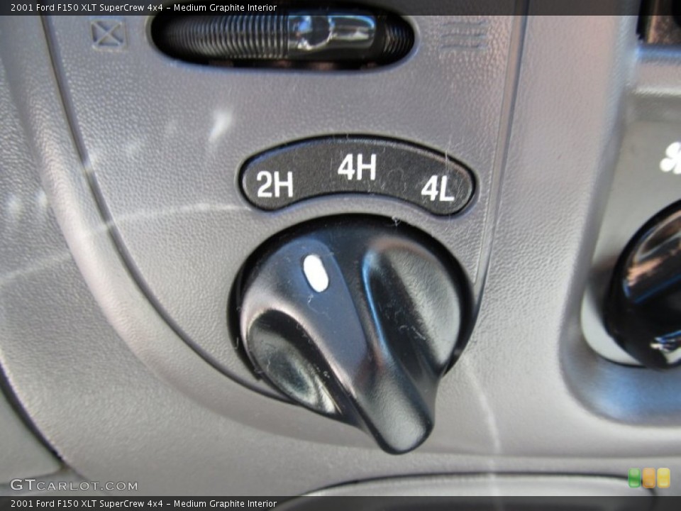 Medium Graphite Interior Controls for the 2001 Ford F150 XLT SuperCrew 4x4 #53019446