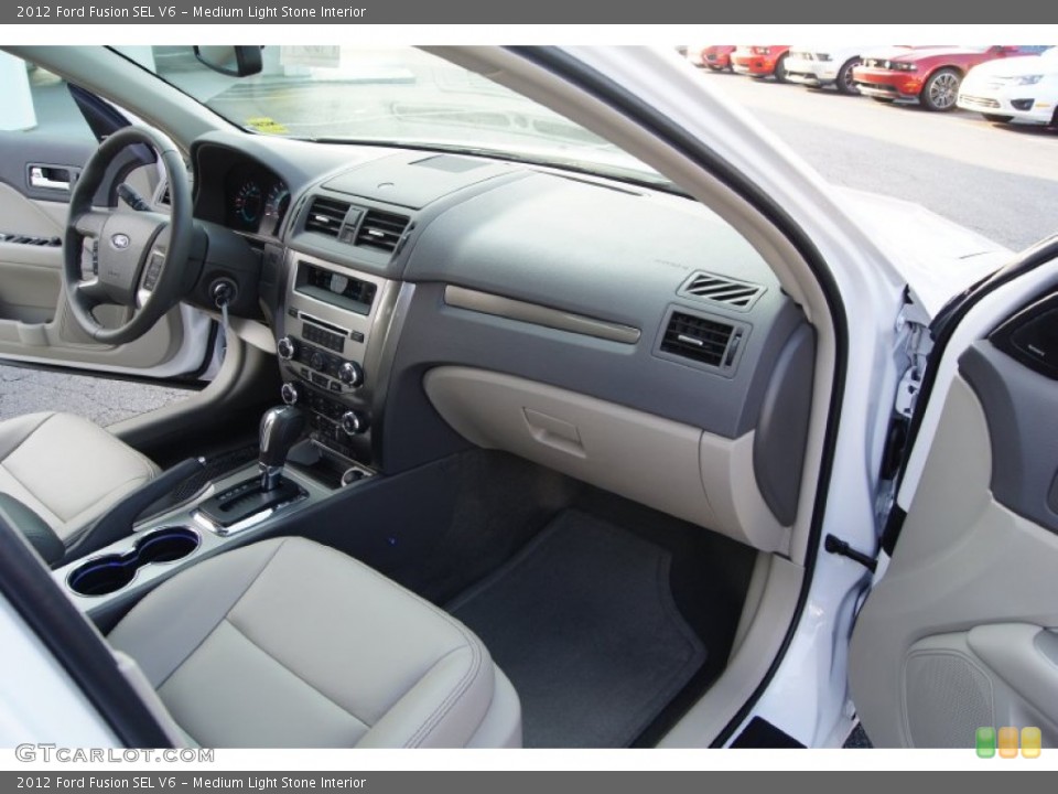 Medium Light Stone Interior Dashboard for the 2012 Ford Fusion SEL V6 #53021012