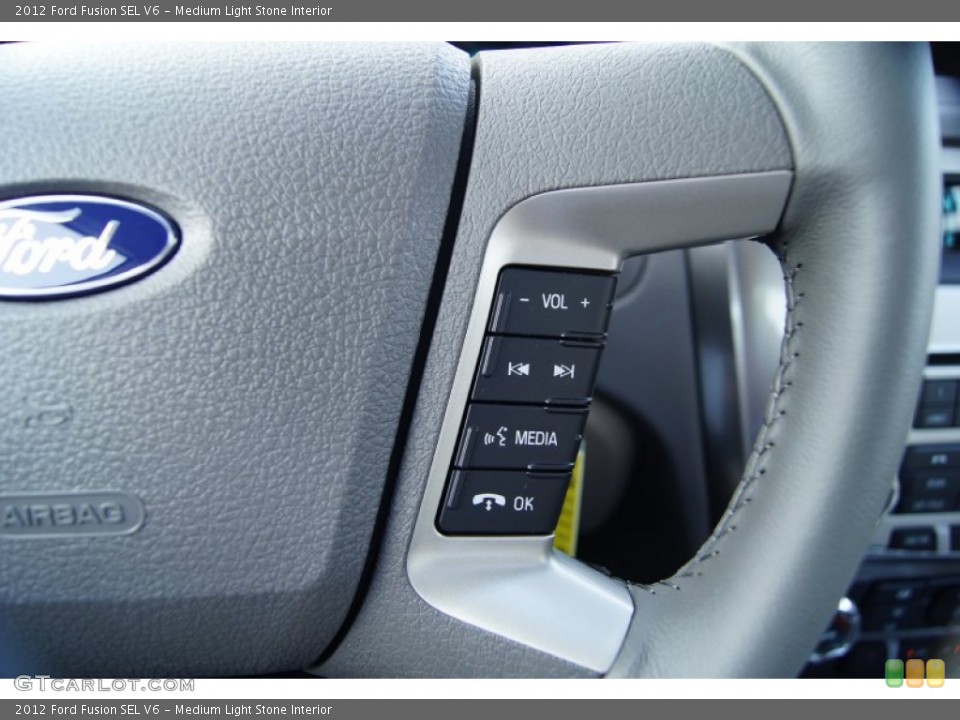 Medium Light Stone Interior Controls for the 2012 Ford Fusion SEL V6 #53021150