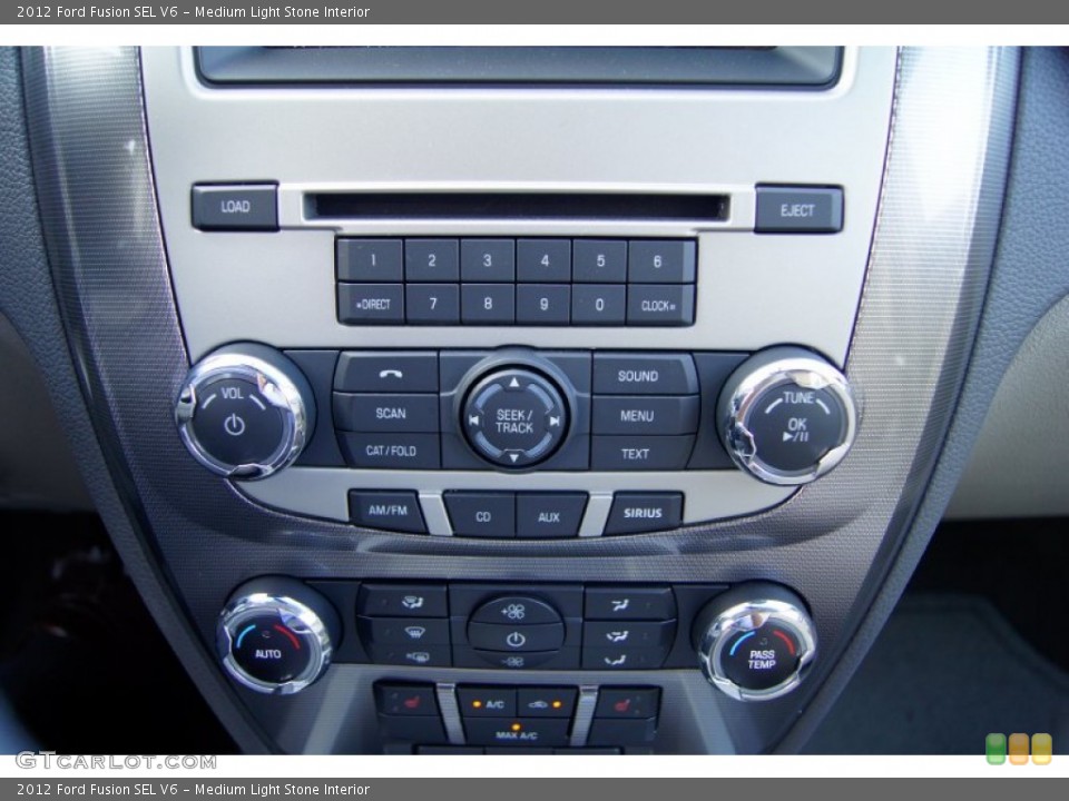 Medium Light Stone Interior Controls for the 2012 Ford Fusion SEL V6 #53021198