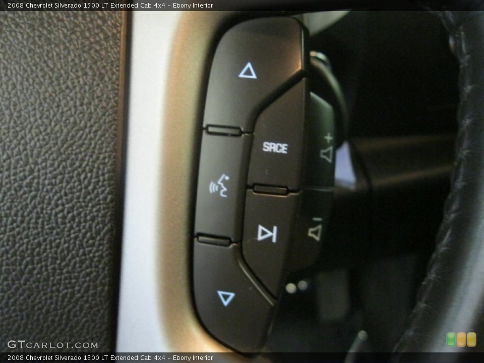 Ebony Interior Controls for the 2008 Chevrolet Silverado 1500 LT Extended Cab 4x4 #53022035
