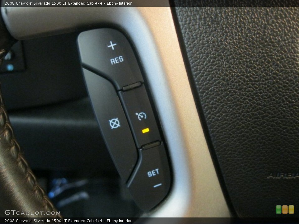 Ebony Interior Controls for the 2008 Chevrolet Silverado 1500 LT Extended Cab 4x4 #53022050