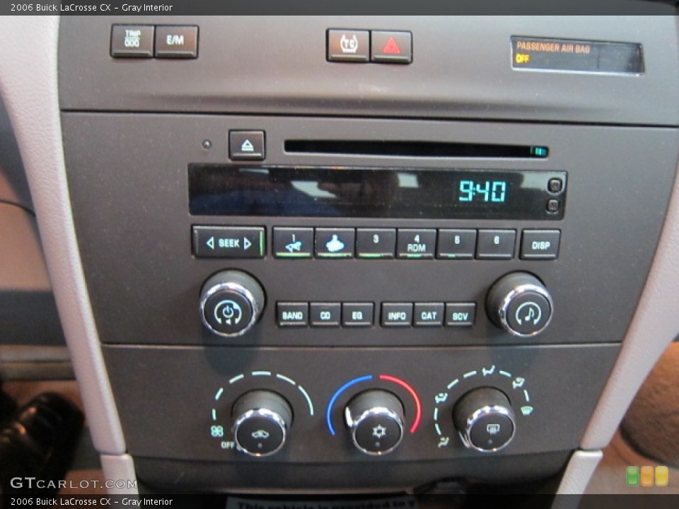 Gray Interior Audio System for the 2006 Buick LaCrosse CX #53022584