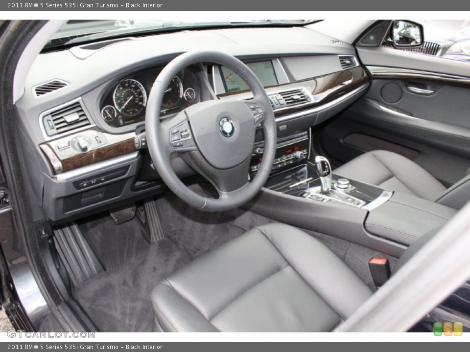 Black Interior Prime Interior for the 2011 BMW 5 Series 535i Gran Turismo #53023229