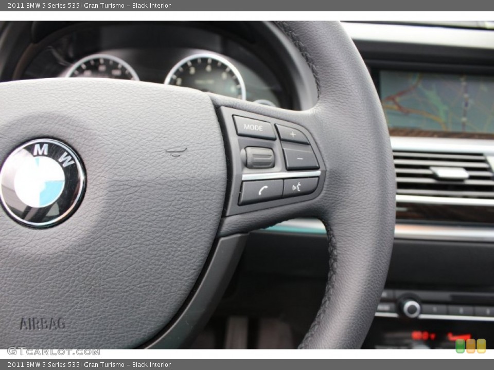 Black Interior Controls for the 2011 BMW 5 Series 535i Gran Turismo #53023322