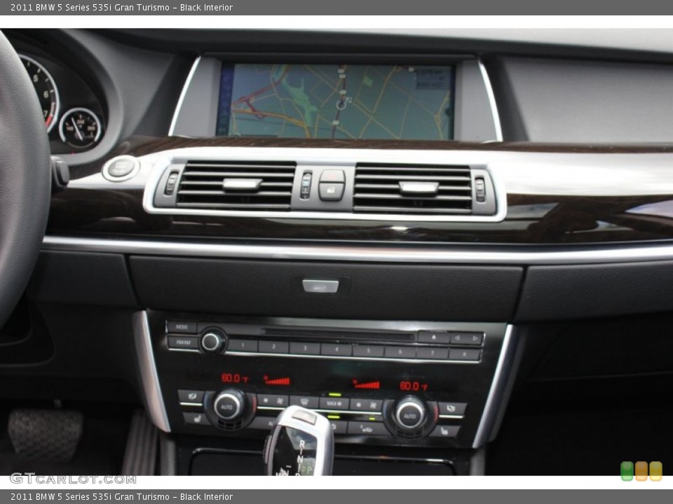 Black Interior Navigation for the 2011 BMW 5 Series 535i Gran Turismo #53023355