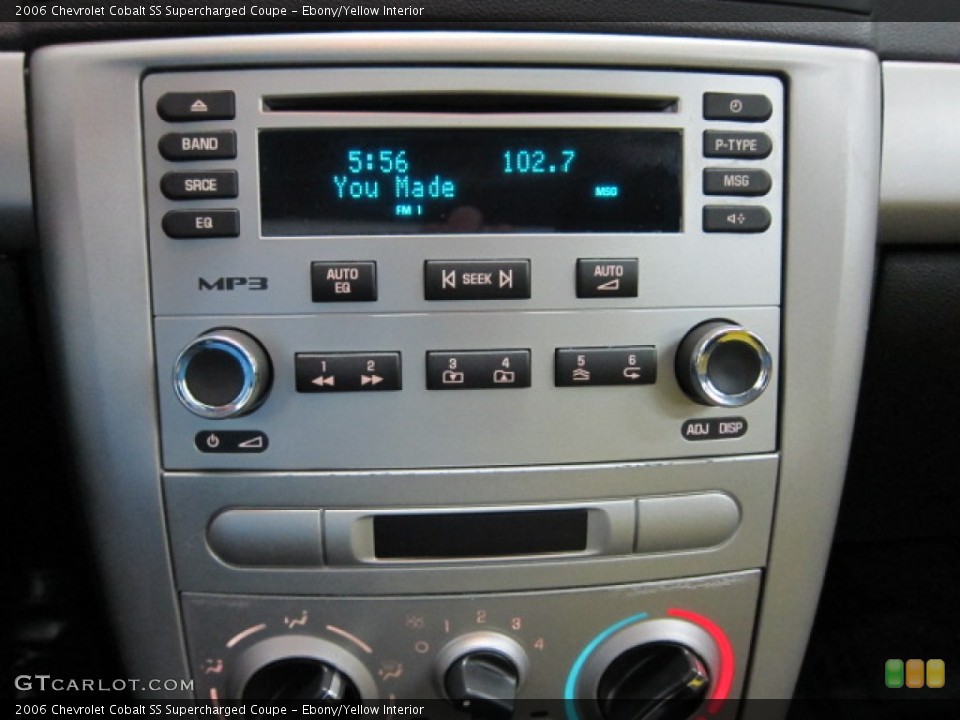 Ebony/Yellow Interior Audio System for the 2006 Chevrolet Cobalt SS Supercharged Coupe #53023841