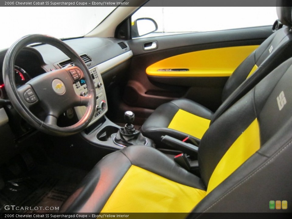 Ebony/Yellow Interior Photo for the 2006 Chevrolet Cobalt SS Supercharged Coupe #53023853