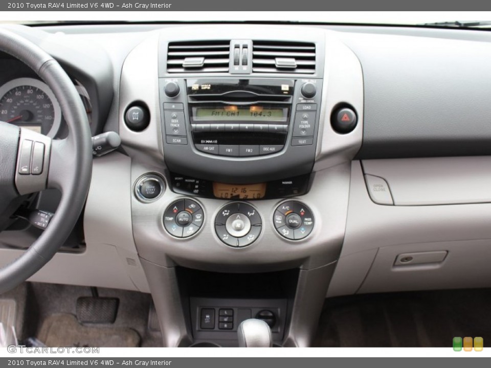Ash Gray Interior Controls for the 2010 Toyota RAV4 Limited V6 4WD #53024921
