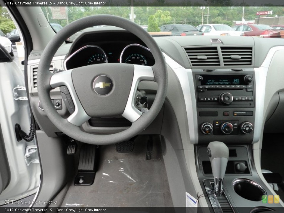 Dark Gray/Light Gray Interior Dashboard for the 2012 Chevrolet Traverse LS #53025614