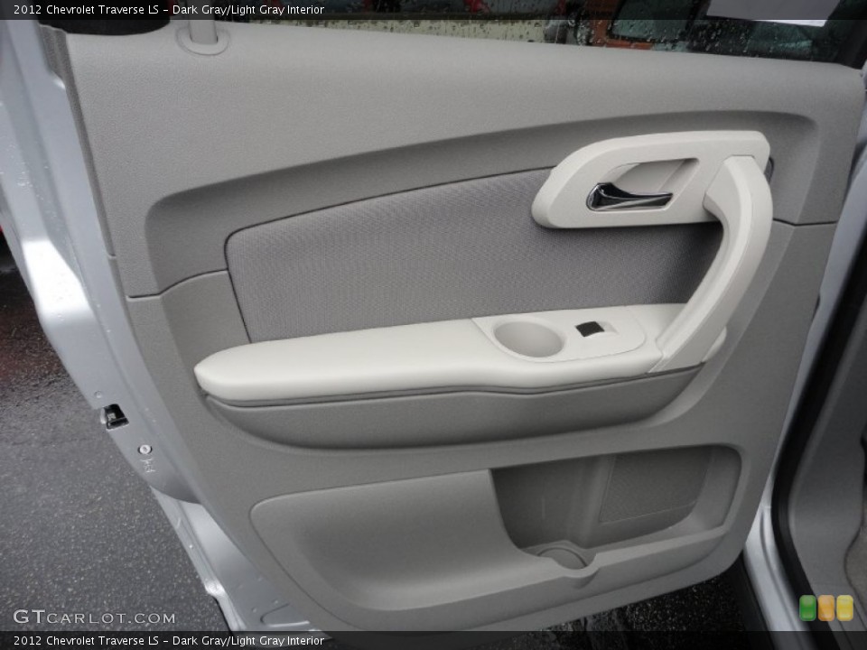 Dark Gray/Light Gray Interior Door Panel for the 2012 Chevrolet Traverse LS #53025968